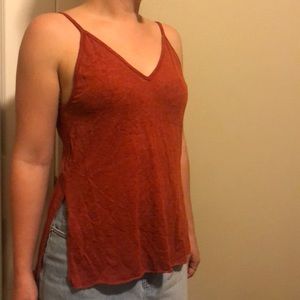 Burnt orange urban outfitters tank top